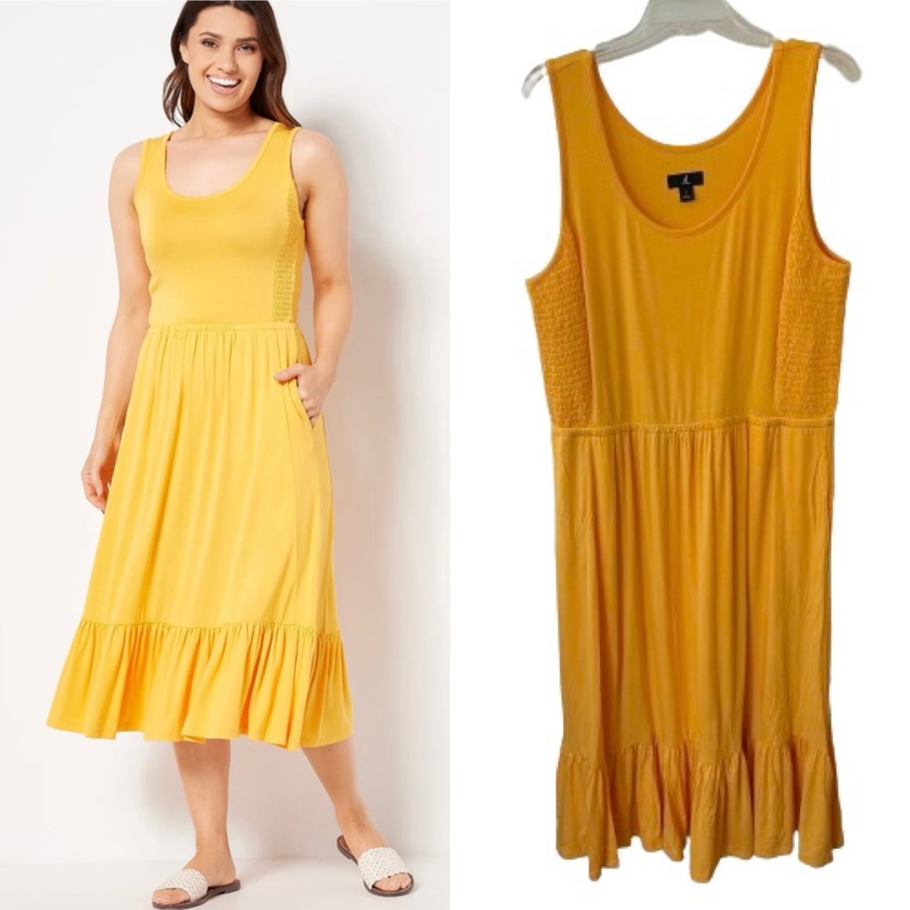 J Jason Wu Ruffle Midi Dress